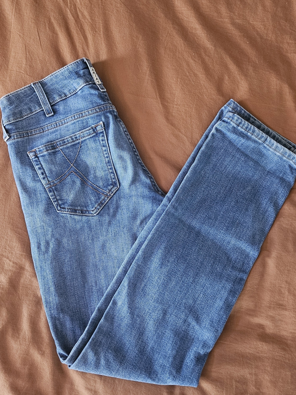 Ariat Women's Skinny Jeans in Medium Blue - Arrow Mr Straight 29r